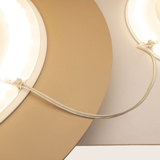 Zambelis Lights LED Стенно осветително тяло Кафяво 60x65 см