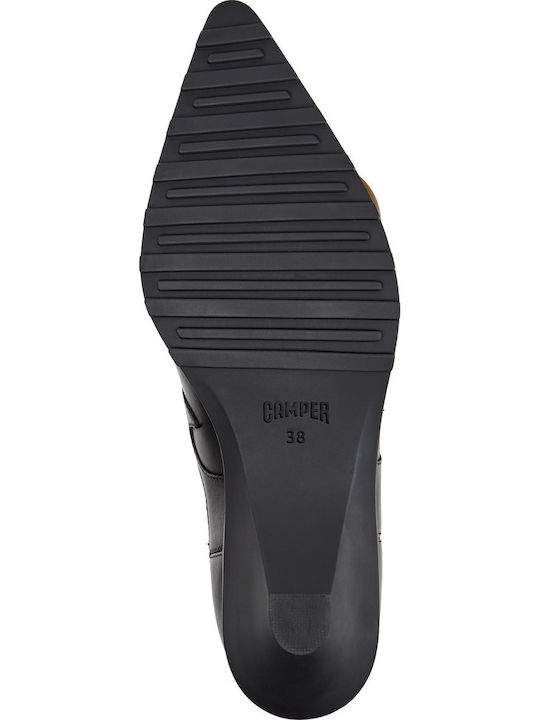 Anita Damen Leder-Cowboystiefeletten Schwarz