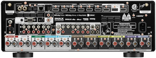 Marantz Cinema 50 Series 2 Home Cinema Amplifier 4K/8K 9.4 Channels 110W/8Ω 150W/6Ω with HDR and Dolby Atmos Black