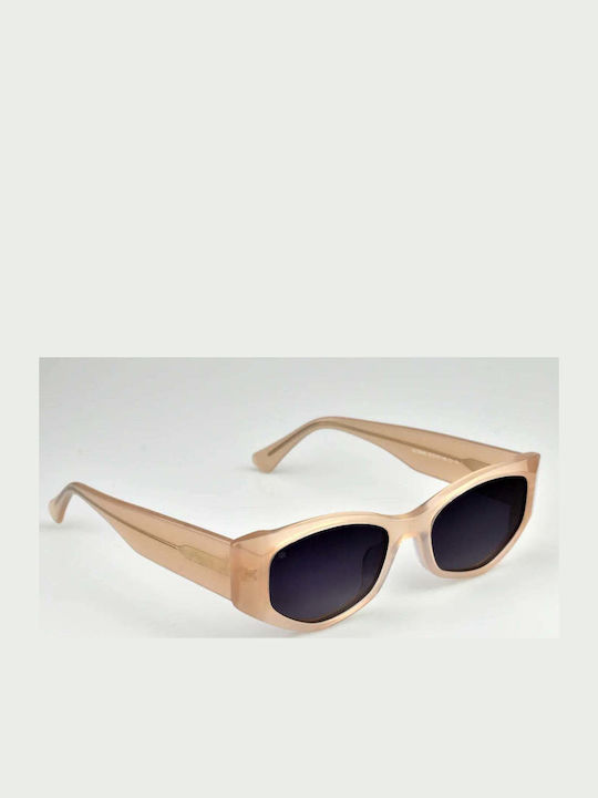 Red Raven Shady Ochelari de Soare pentru Femei cu Ramă din Plastic Roz și Lentile Polarizate Violet