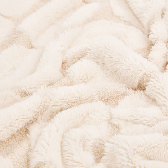A-s Pebble Fellige Decke, Halb-Doppelbett, 180x230 cm, Beige