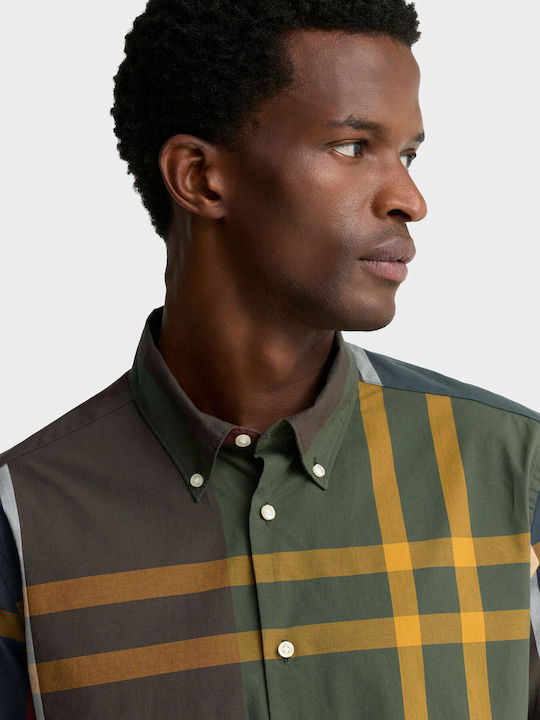 Dunoon Μακρυμάνικo Πουκάμισο σε Oversized Γραμμή Καρό Classic Tartan