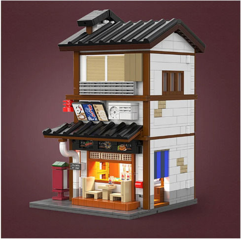 CaDA Bricks Cuburi de Construit Japanese Tapas Bar pentru 14+ Ani 1195 Piese