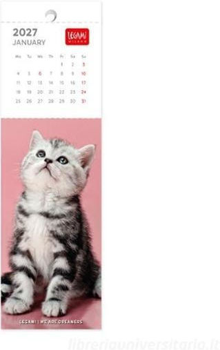 Legami 2027 Calendar Bookmark 18x5.5 Kittens Ag270157