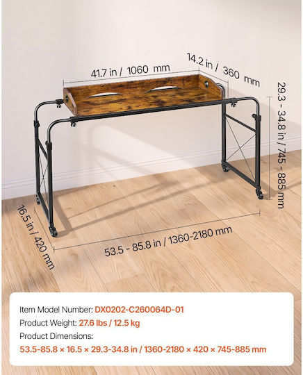 Vevor Brown Laptop Table BSCSZZSHKSCS2RMSU001V0