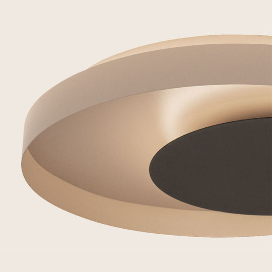 Zambelis Lights Java Plafonieră LED cu Schimbare de Culoare Maro Neagră Ø48 cm 2683 Reglabilă ca Intensitate