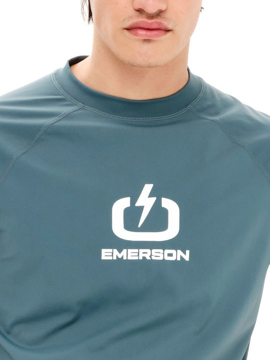 Emerson Мъжка къс ръкав слънцезащитна блуза зелена