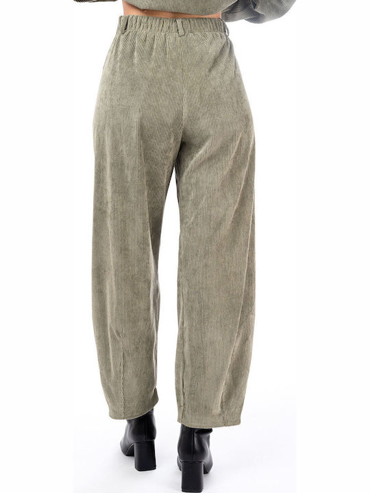 Moutaki Women's Fabric Pantaloons Khaki