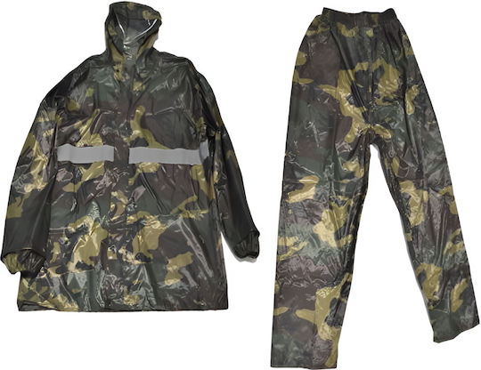 Wasserdichtes Tarnmuster-Set in Einheitsgröße Jacke & Hose