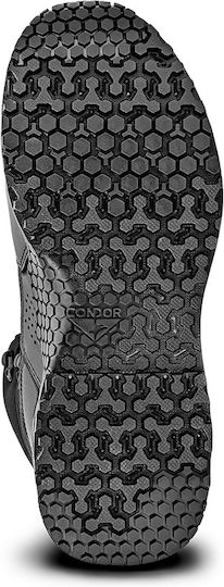 Condor Militärstiefel aus Schwarzem Leder