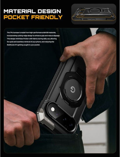 Supcase Ub Grip Mag Back Cover din Silicon / Plastic Negru (Google Pixel 11 Pro XL)