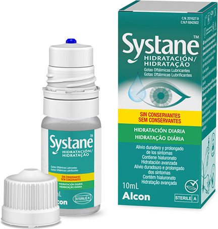 Alcon Hydration Ohne Konservierungsstoffe Augentropfen mit Hyaluronsäure für Trockene Augen 10ml