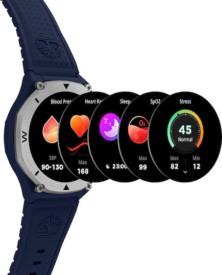 Timberland Trail Force S2 50 mm Smartwatch cu Monitor de Ritm Cardiac (Maro)