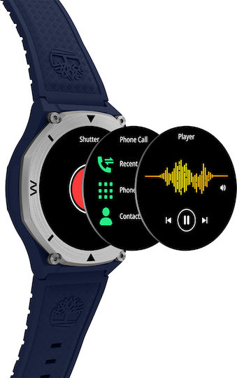 Timberland Trail Force S2 50 mm Smartwatch cu Monitor de Ritm Cardiac (Maro)