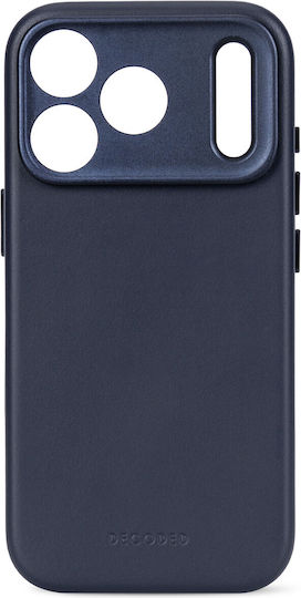 Decoded Husă Spate Din Piele Albastru Marin (iPhone 18 Pro Max / 17 Pro MaxXiaomi 17 Pro Max)