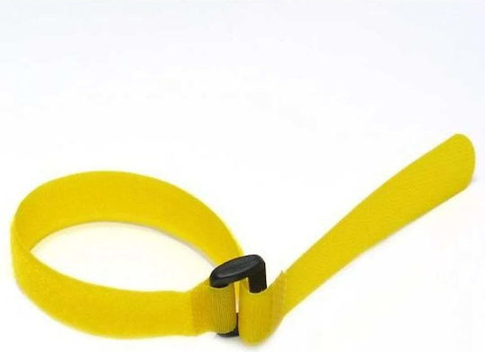 LogiLink Велкро Кабели 300mmx20mm в Жълт Цвят 10бр KAB0015