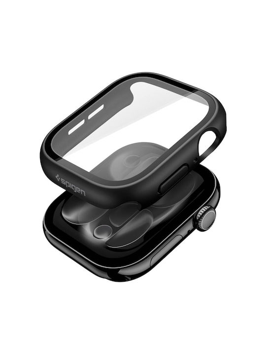 Spigen Пластмасов Калъф в Черен цвят за Apple Watch 10 / 11 (42 мм)