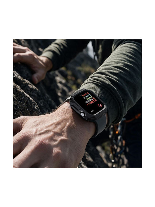 Spigen Θήκη Σιλικόνης σε Μαύρο χρώμα για Apple Watch 12