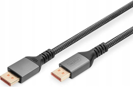 Digitus Cable DisplayPort male - DisplayPort male 1m Μαύρο (DB340111010S)