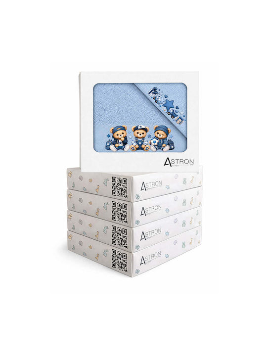 Astron Italy Set de Prosoape pentru Bebeluși, 2 bucăți, Albastre Deschis, cu Greutatea de 500 g/m²