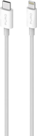 Puro Редовна USB-C към Lightning кабел 20W Бял 2м (CAPLTUSBC2MTWHI)
