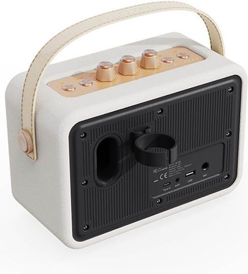 Tazata Harmony II Boxă Bluetooth 40W cu Durată a Bateriei de până la 8 ore Alb