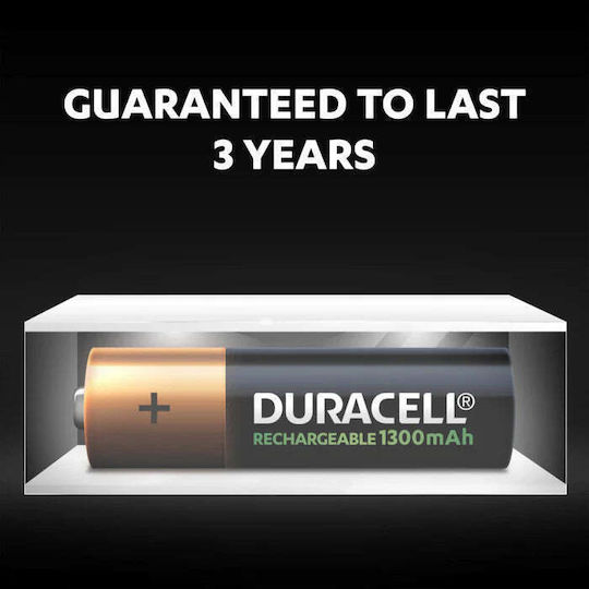 Duracell Recharge Plus Επαναφορτιζόμενες Μπαταρίες AA Ni-MH 1300mAh 1.2V 2τμχ