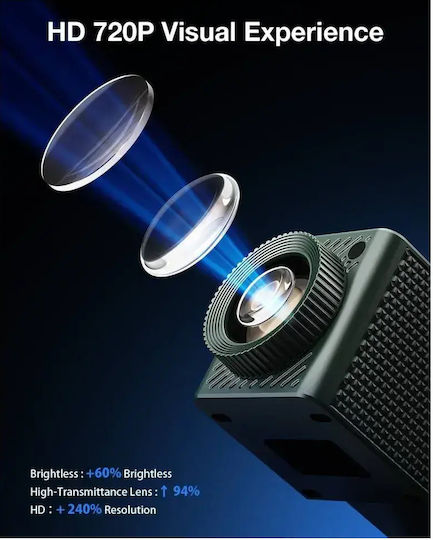 BlitzWolf BW‑VISION A1 Proiector LCD HD cu Lampă LED cu Wi-Fi și Difuzoare Încorporate