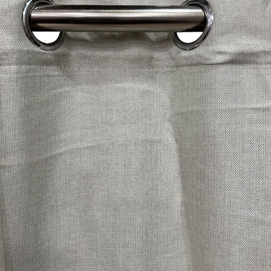 SpitiBazaar Light Beige Grommet Curtain 270x280cm
