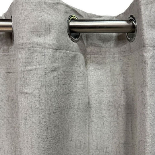 SpitiBazaar Grey Grommet Curtain 270x280 cm