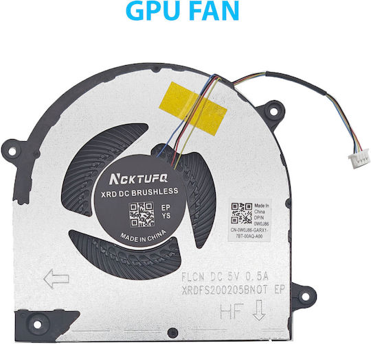 Laptop-GPU-Kühlerlüfter Lenovo Legion Y540-17 Y540-17IRH Y540-17IRH-PG0 81T3 81Q4 GTX1660Ti 1650 1060 Serie 5F10S13888 DC28000E2F0 DC28000E3F1 4-Pin Code 80916