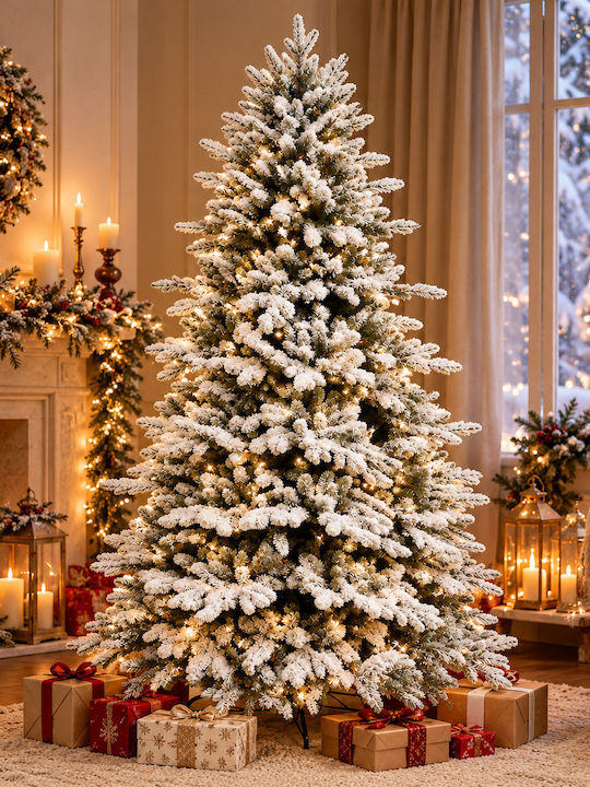 Verschneiter Weihnachtsbaum 240 cm