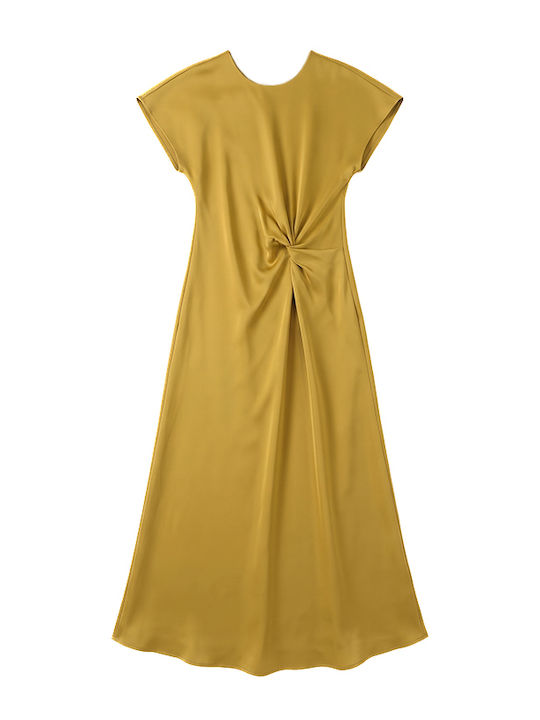 Sommerliches Maxi-Wickelkleid in Grün
