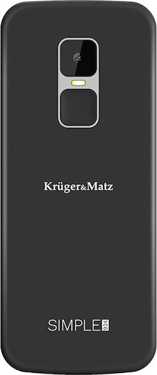 Kruger & Matz KM0924-4G Dual-SIM-Handy mit Großen Tasten Schwarz