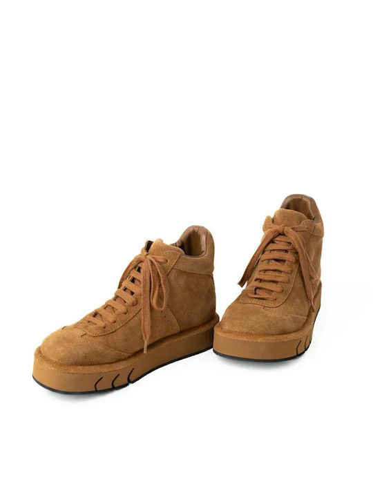 Tabac Brown Suede Women's Ankle Boots