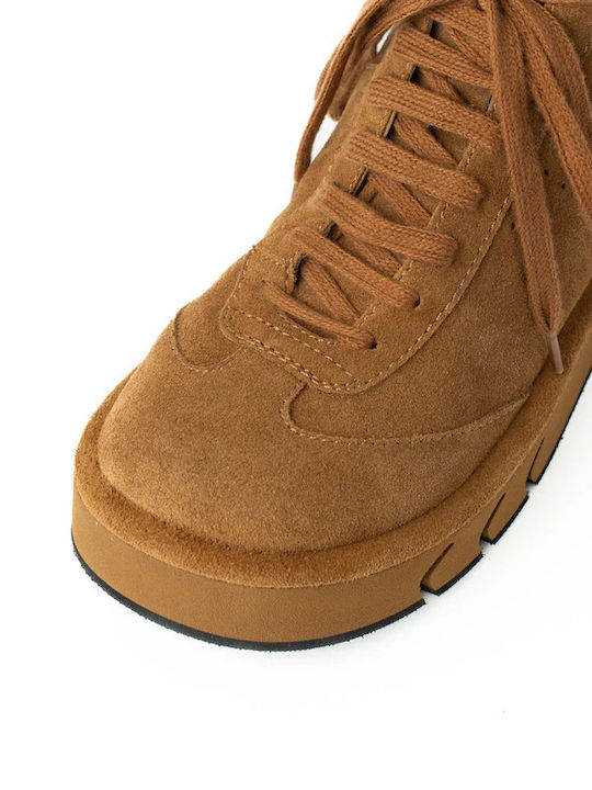 Tabac Brown Suede Women's Ankle Boots