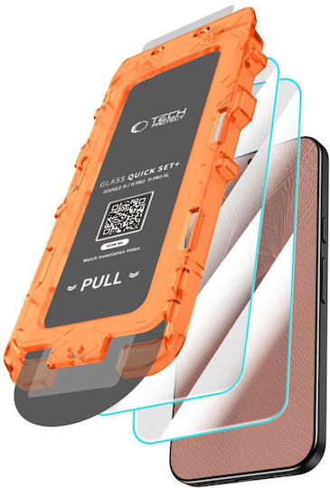 Закалено стъкло Tech-Protect Quick Set+ 2 броя Google Pixel 9 9 Pro 10 10 Pro 11 11 Pro Прозрачно 5906302343447