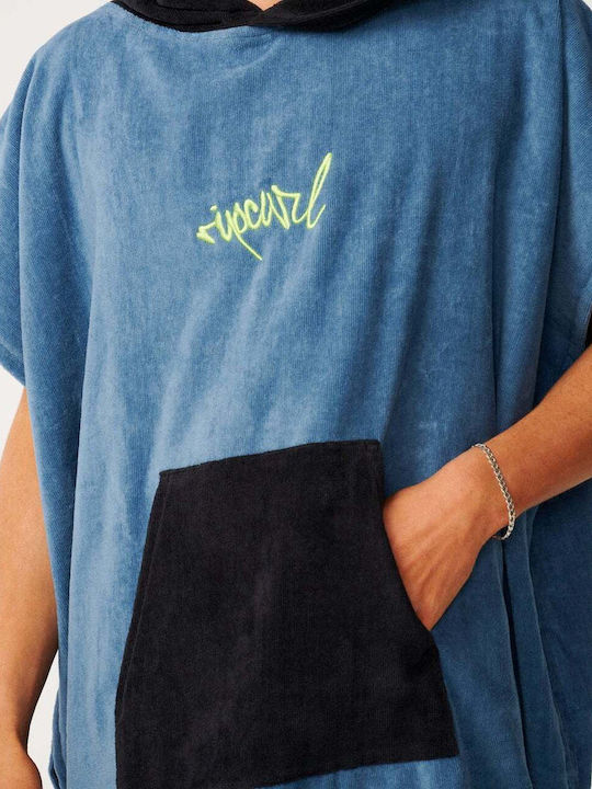 Rip Curl Πόντσο Θαλάσσης Βαμβακερό Μπλε