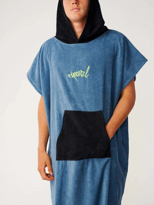 Rip Curl Πόντσο Θαλάσσης Βαμβακερό Μπλε