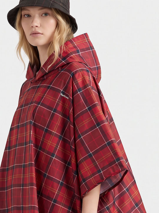 Barbour Tartan Πόντσο Θαλάσσης Κόκκινο