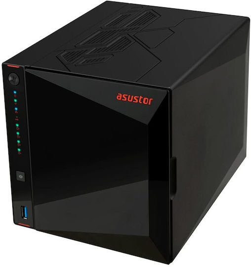 Asustor AS5404T-8G NAS με 4 θέσεις για HDD/M.2/SSD και 2 θύρες Ethernet