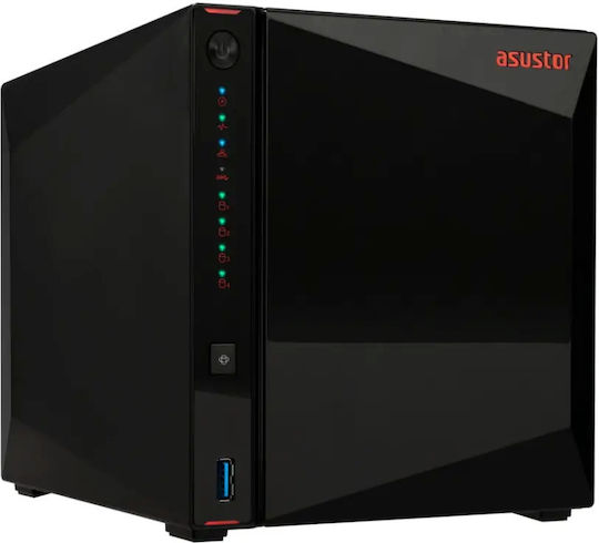 Asustor AS5404T-16G NAS με 4 θέσεις για HDD/M.2/SSD και 2 θύρες Ethernet