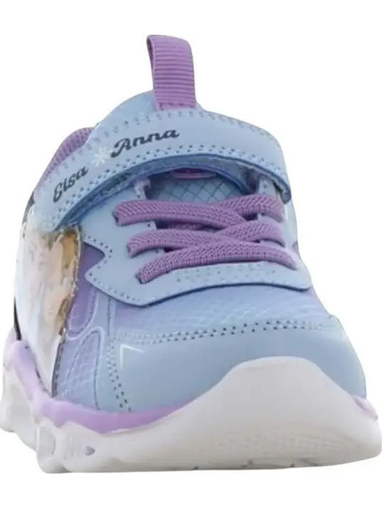 Sneakers pentru Copii Anatomice cu Scai și Luminițe Lila