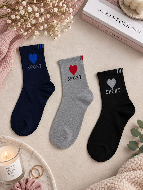 Yookie Γυναικείες Κάλτσες Πολυχρωμο 3Pack Yookie Γυναικείες Κάλτσες Πολυχρωμο 3Pack