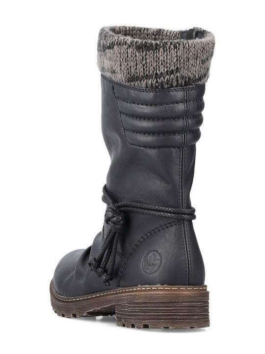 Women's Boots with Fur Black