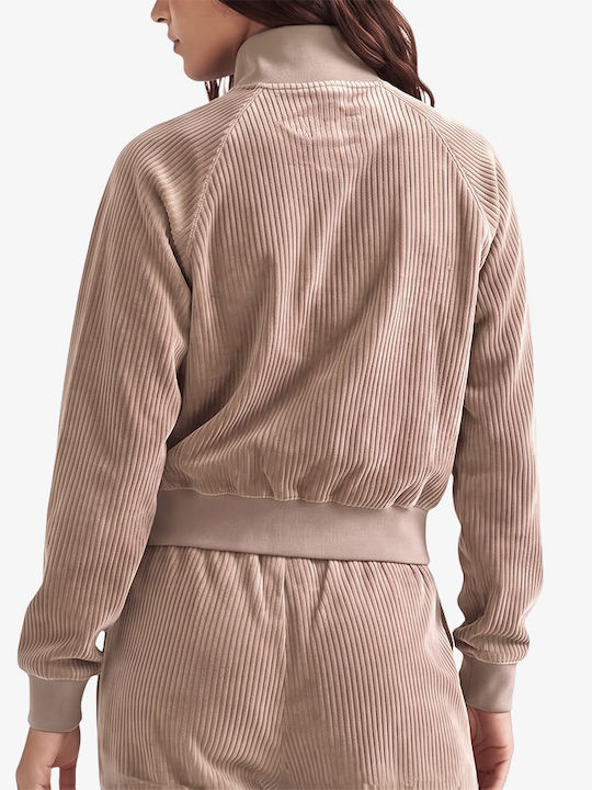 Geacă Scurtă de Iarnă pentru Femei Beige