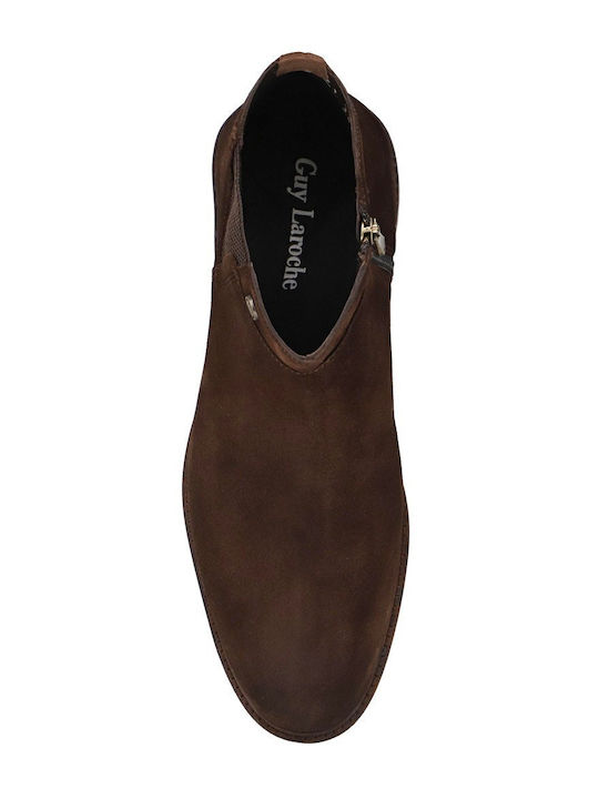 Chelsea-Stiefel aus Wildleder in Braun