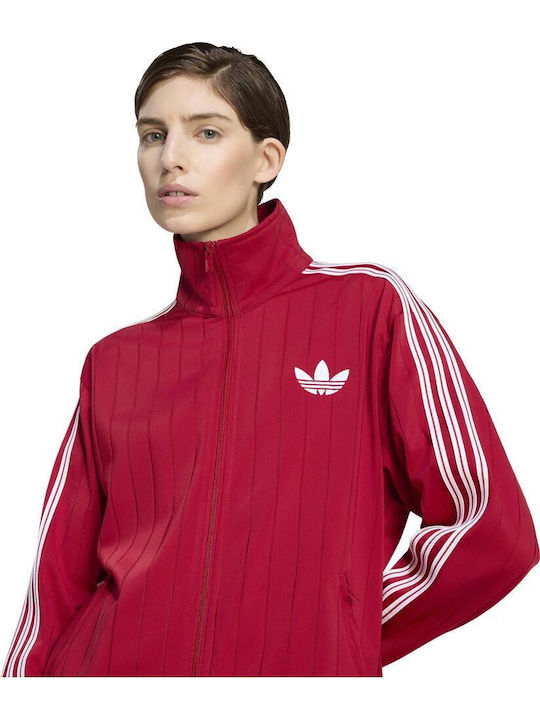 Track Top Jachetă Sportivă de Damă Roșie