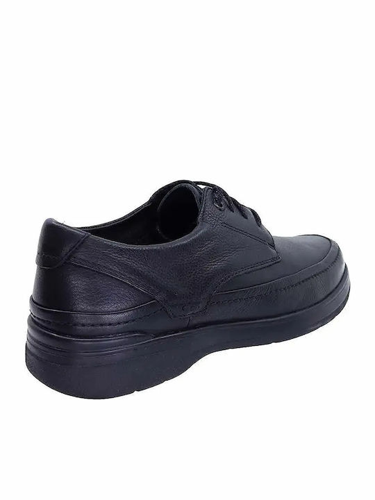Herren Freizeitschuhe aus Leder Schwarz