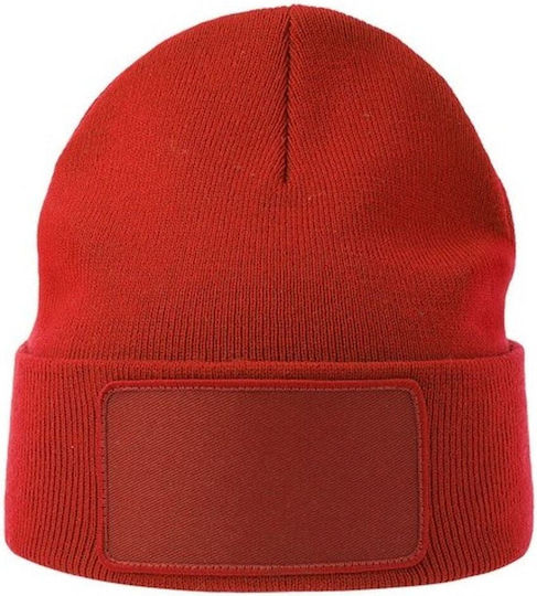 Căciulă Unisex cu Tricotaj Rib în Culoare Albastru Marin S-Wind cu Patch
